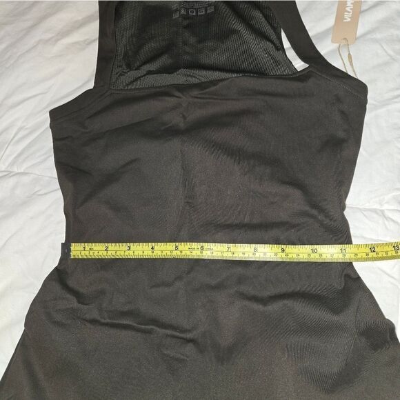 Vilanva Wide Leg flare Jumpsuit Square Neck One Piece Outfit Stretch Rom… small - Picture 7 of 12